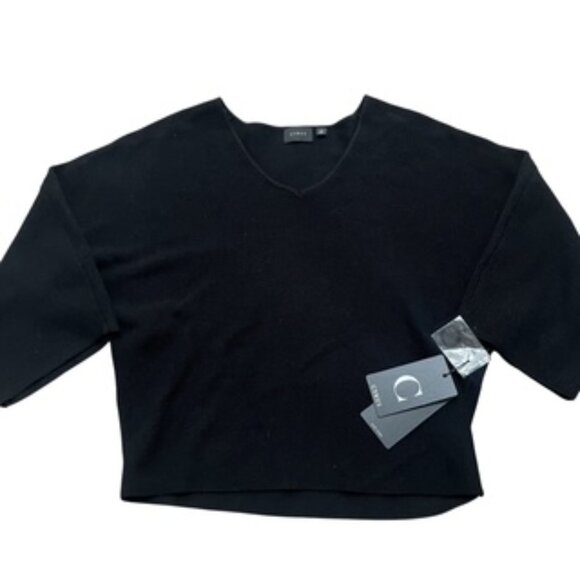 NEW Cyrus Black Women’s Sweater Size Small Ragland Sleeves Cropped Relaxed Fit - Picture 1 of 12